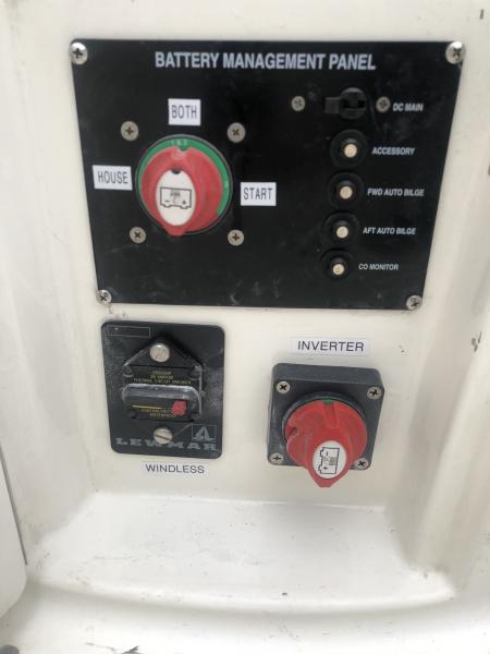 New circuit breaker for windless installed near battery switch and remote battery disconnect for inverter.