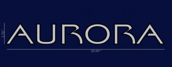 AURORA Grey on Blue